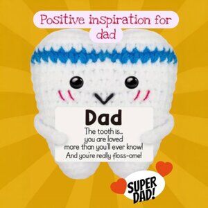 Positive Plush Tooth For Dad